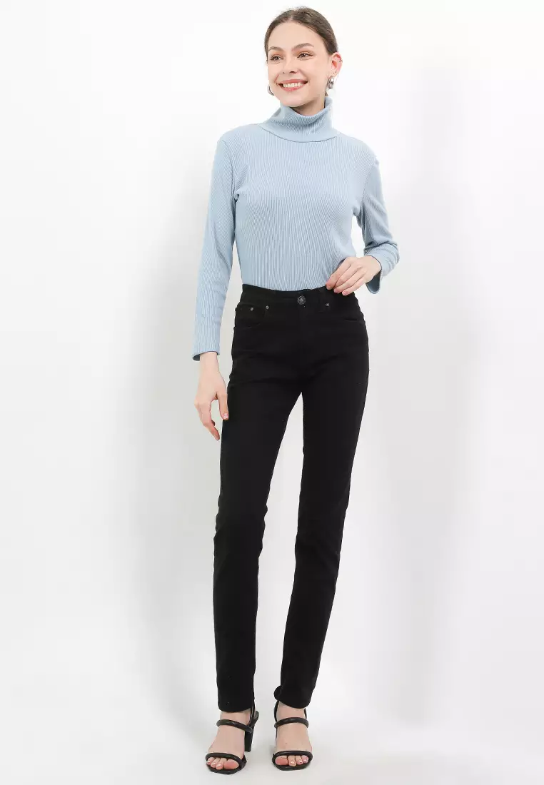 Rib Knit Turtleneck Top