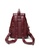 Lara red Women Flap Zipper Backpack - Red D5DA0AC1470788GS_4