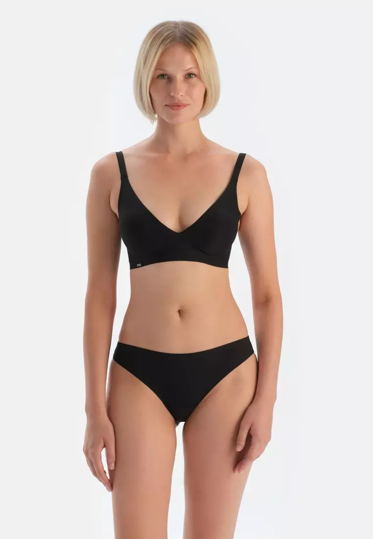 2-Pack Black Basic Brazilian, Underwear for Women