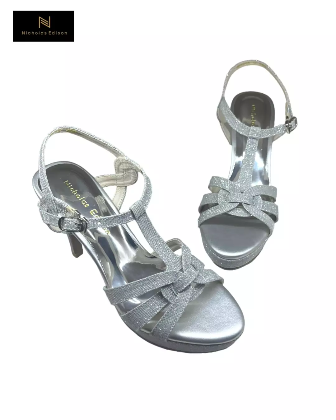 Nicholas Edison Heel Tiara Silver