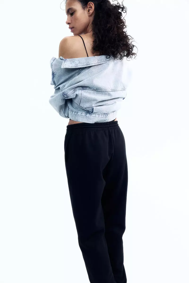 High-waisted joggers