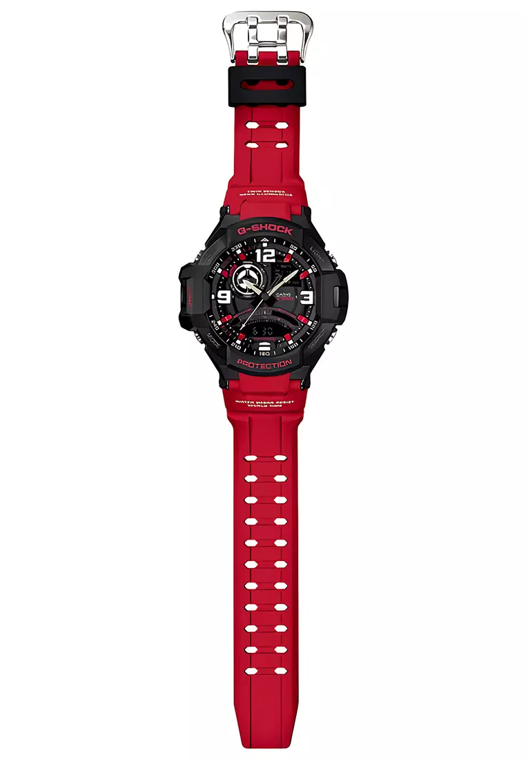 Jam Tangan Casio G-Shock GA-1000-4B Master Of G - Air Gravity Master Analog Digital - Resin Band