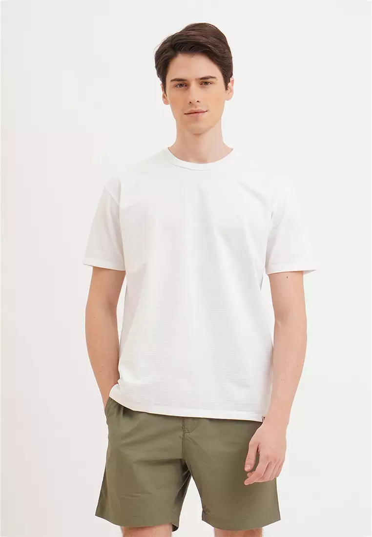 Penshoppe t shirt plain white sale