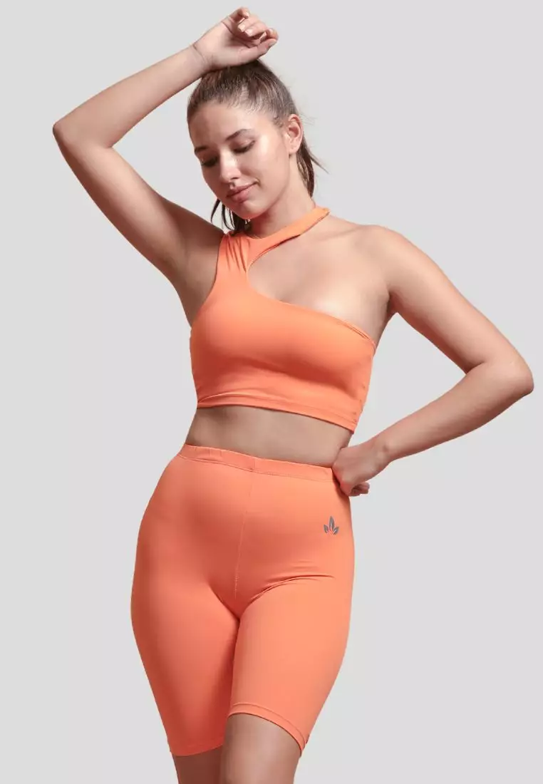 Dani Halter Neck Sports Bra and Biker Shorts Set