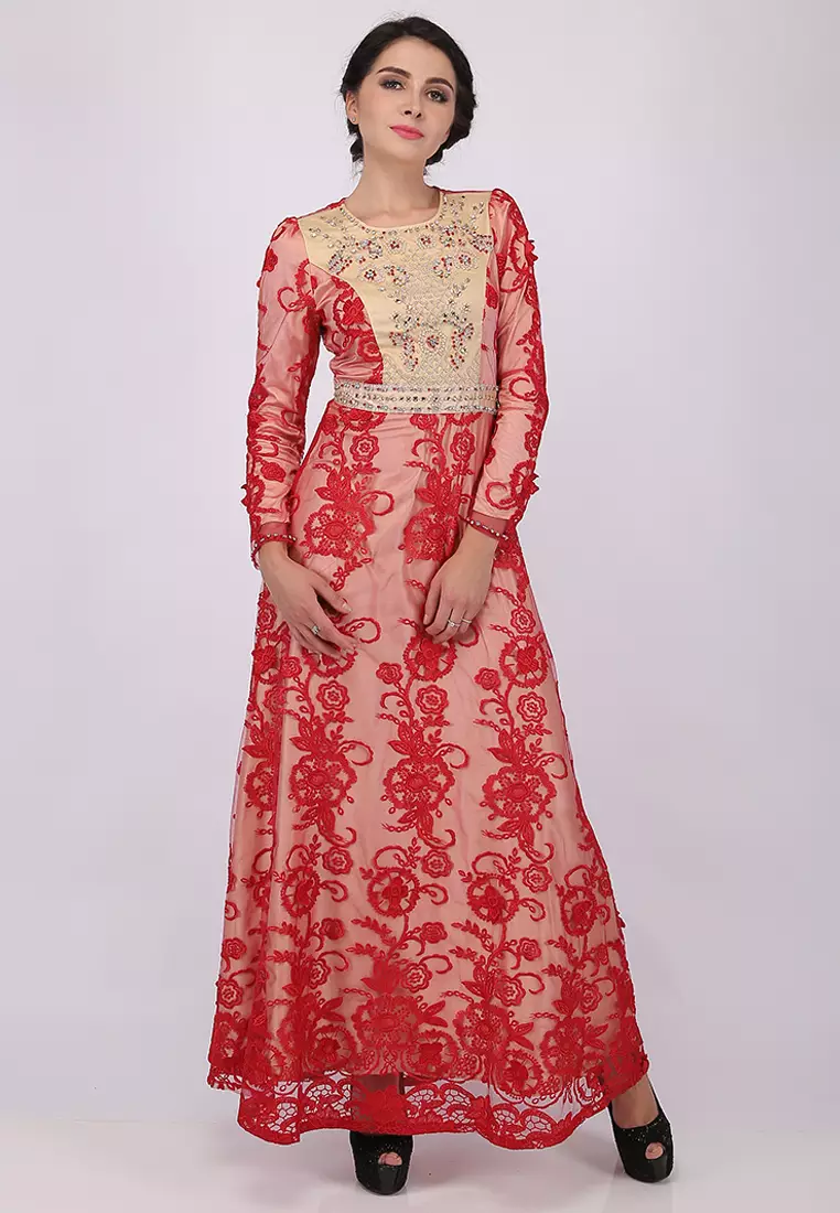 Bibiq Gamis Tile Bordir