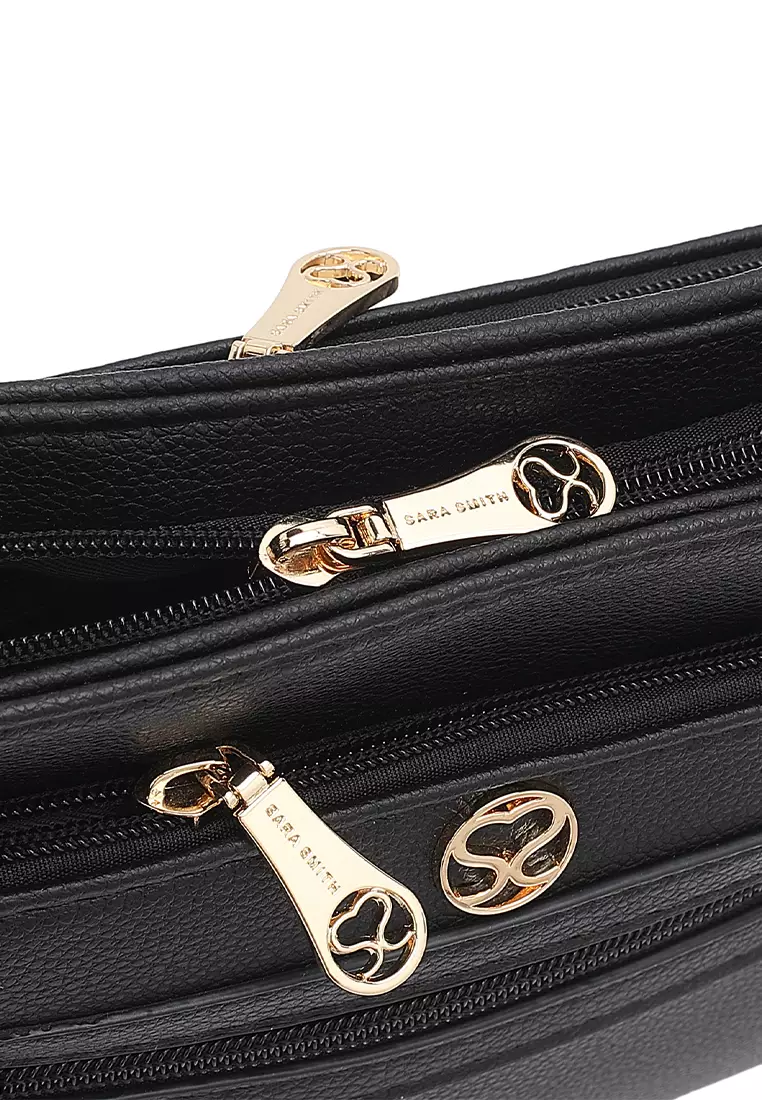 Women's Sling Bag / Crossbody Bag - Black