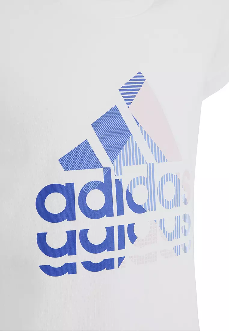 Girls white sale adidas tshirt