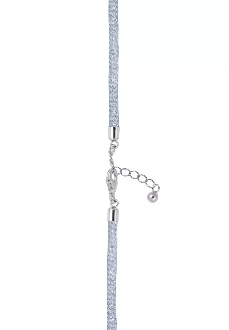 GOLDHEART Sterling Grace Pearl Necklace, Single Black