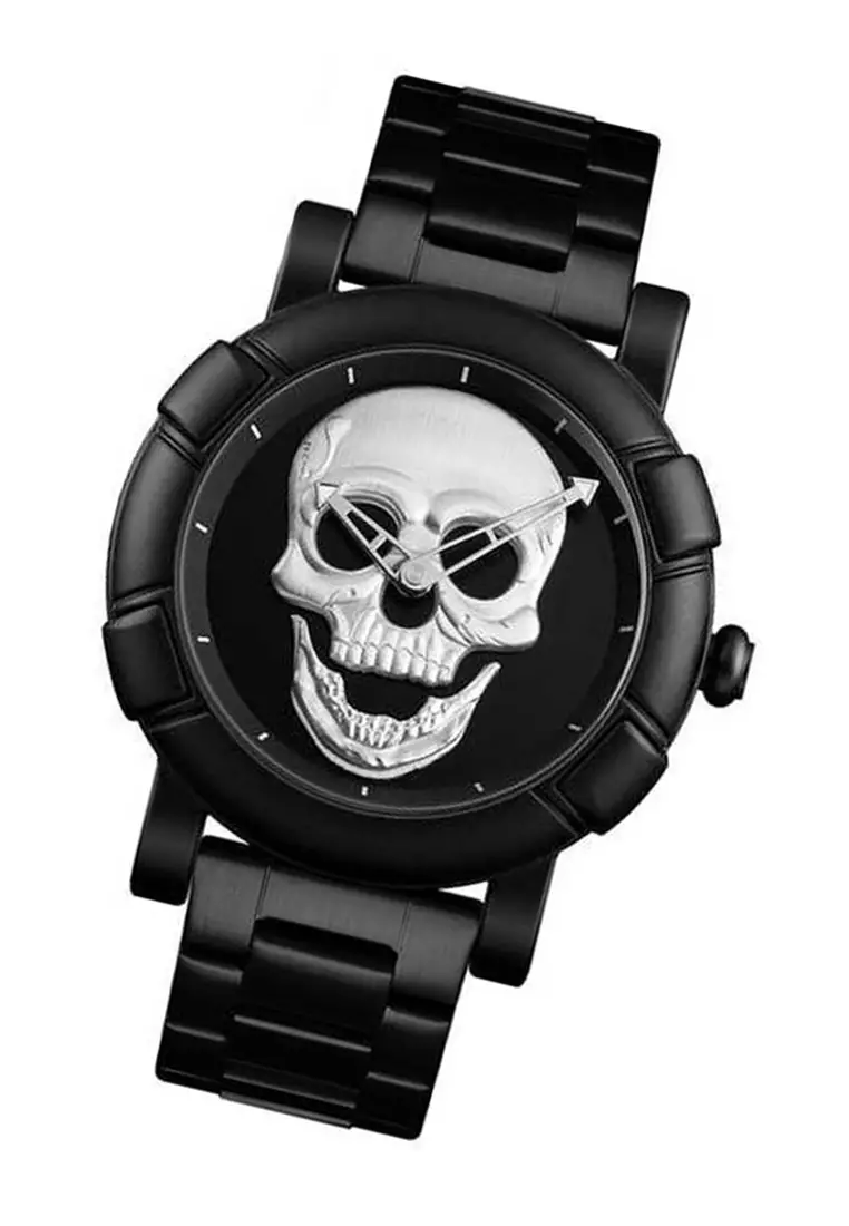 Jam Tangan Analog Pria Waterproof Strap Tali Material Stainless Steel XS09 ORIGINAL