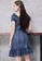 Twenty Eight Shoes blue VANSA Fashion Smocked Ruffled Denim Dress VCW-Bd82205 3690CAA2F8937EGS_3