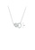 Glamorousky silver 925 Sterling Silver Fashion Simple Double Ring Pendant with Necklace 7D6CCAC7A893D7GS_2