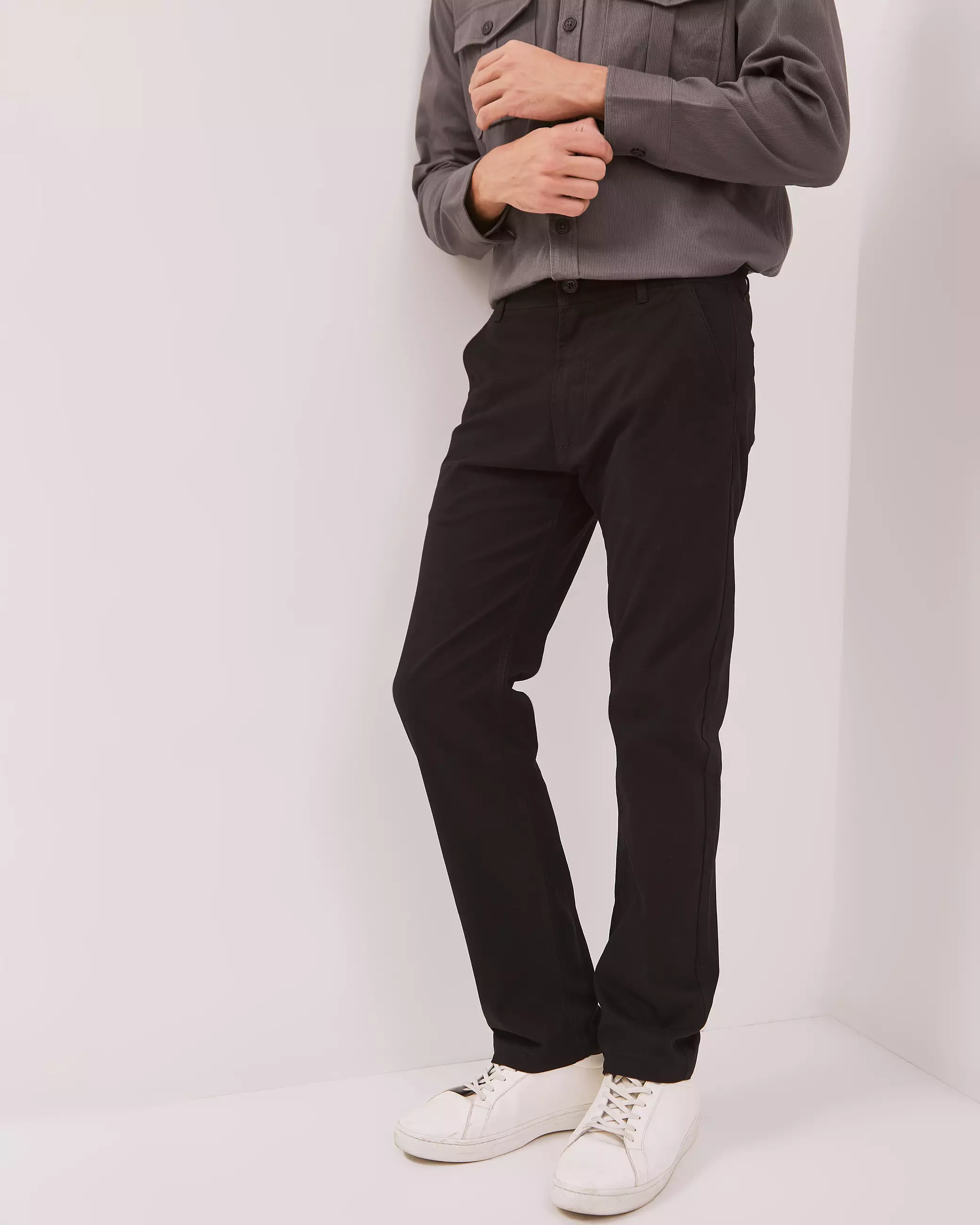 AMK Celana Chino Pria Panjang PT Jeno Lp Black