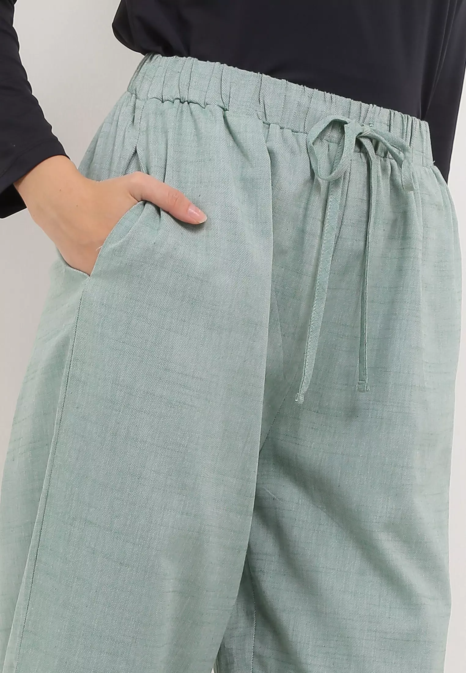 MFMW Chafia Celana Panjang Kulot Hijau