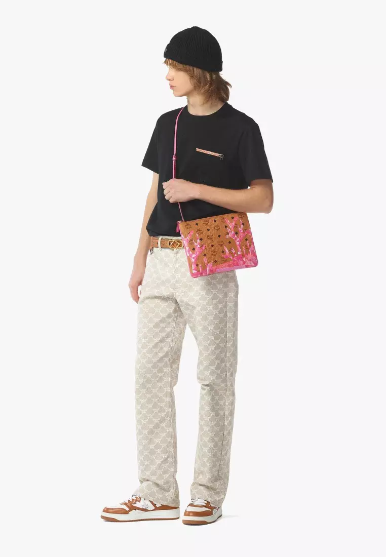 Aren Crossbody Pouch in Cubic Coral Visetos
