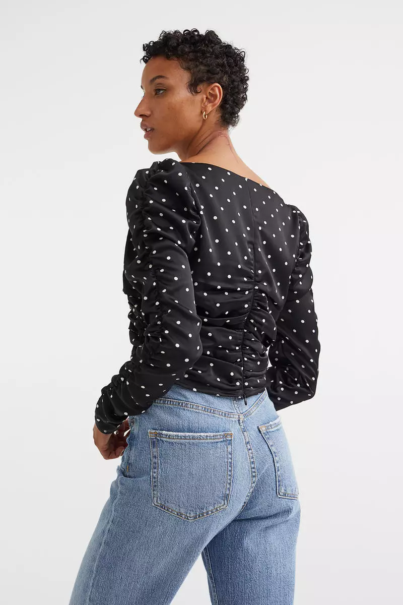 H and m polka dot top shop