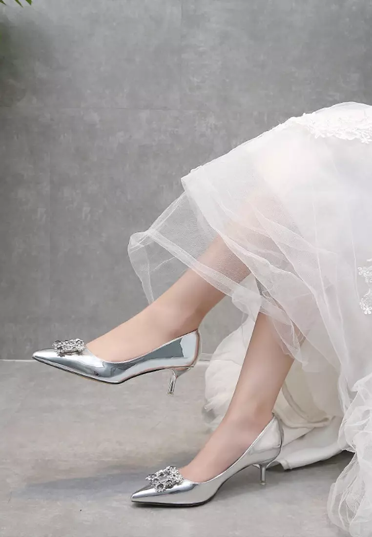 5.5cm Metallic Evening and Bridal Shoes VP8188