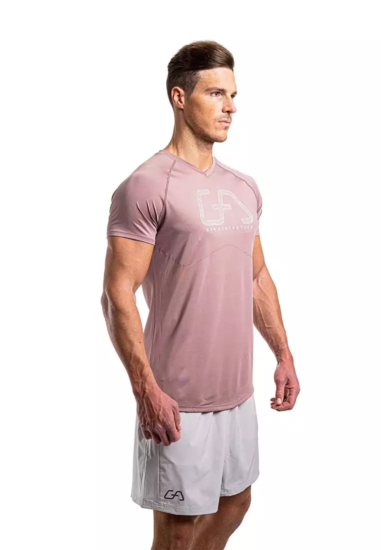 Men's T-Shirt Bodybuilding Gym Tops Slim Sports Fitness Tight