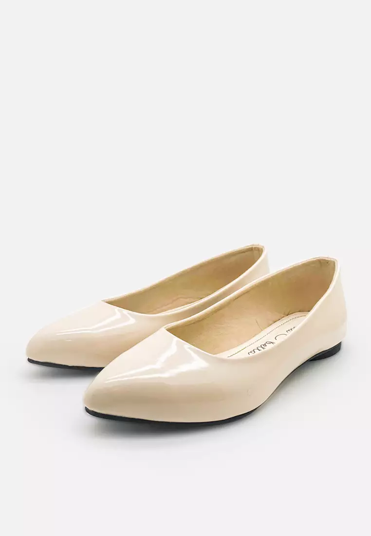 Candy Pointed Toe Ballerina Flat Shoes