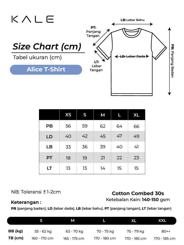 Kale Alice Soft Pink / Kaos Lengan Pendek Wanita Premium