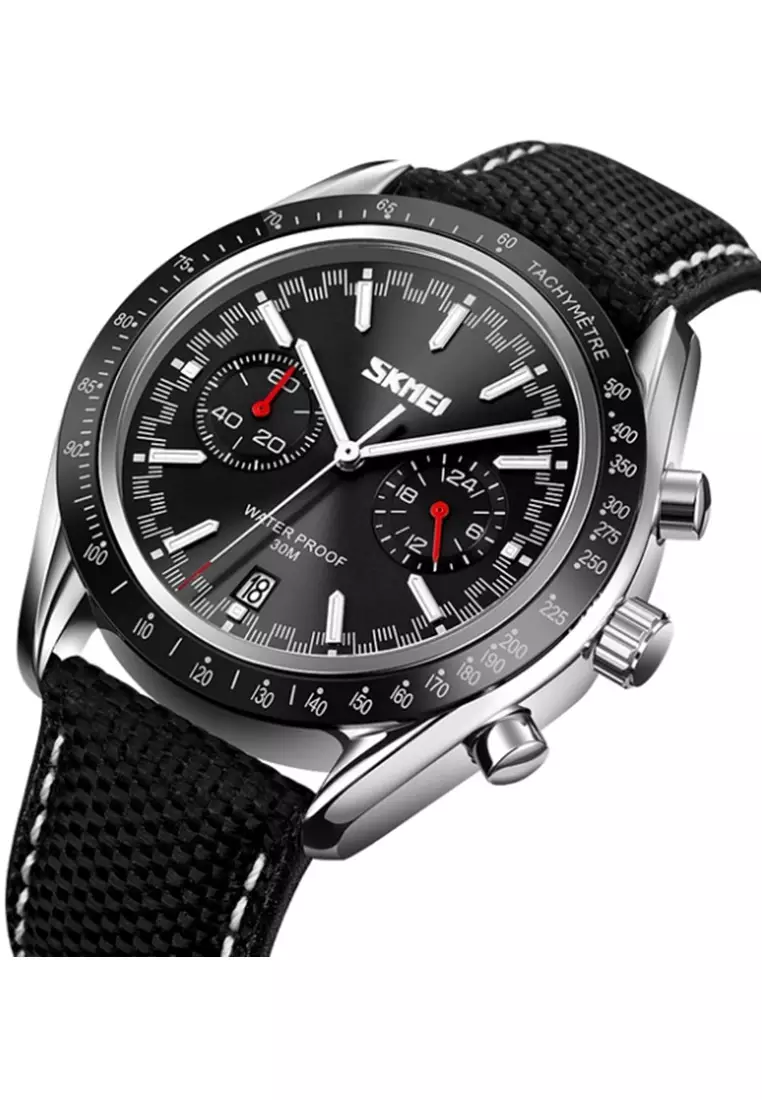 Jam Tangan Analog Pria Waterproof Strap Tali Material PU Leather IR61 ORIGINAL