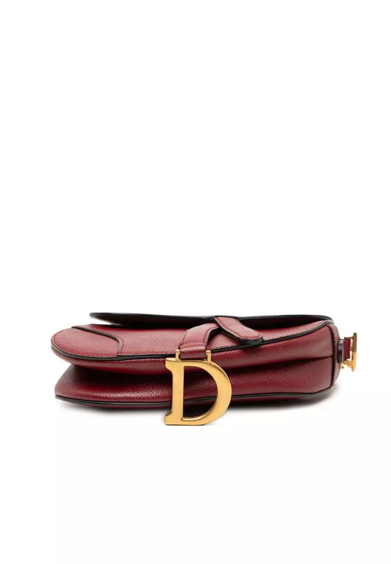 Pre-Loved Dior Mini Grained Calfskin Saddle Bag