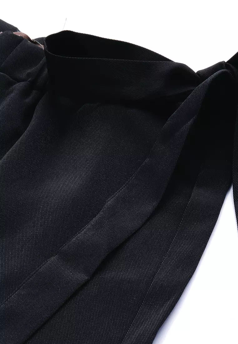 Celana Ikat Pinggang Hitam Polos