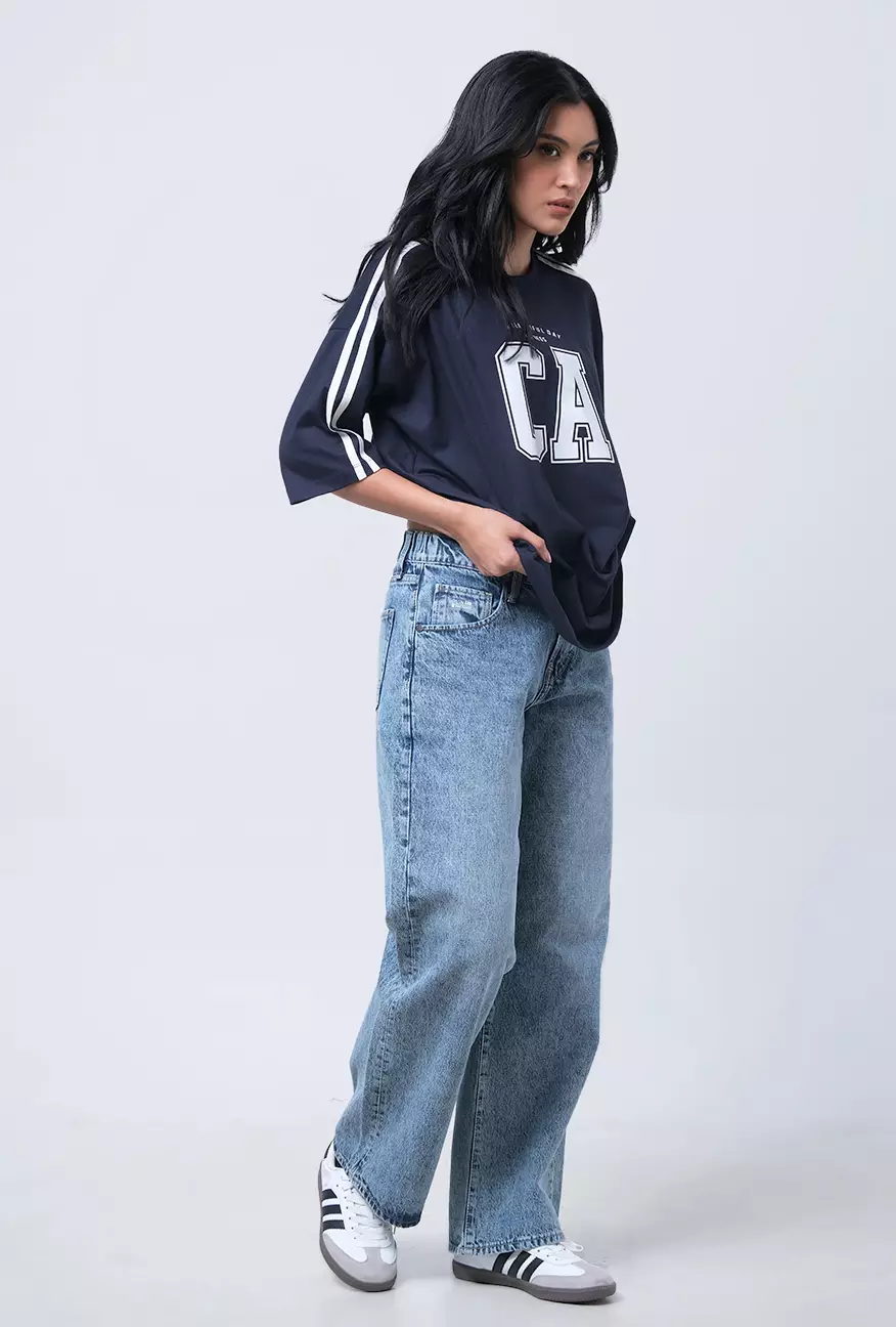 Kaos Wanita Nadlin Navy