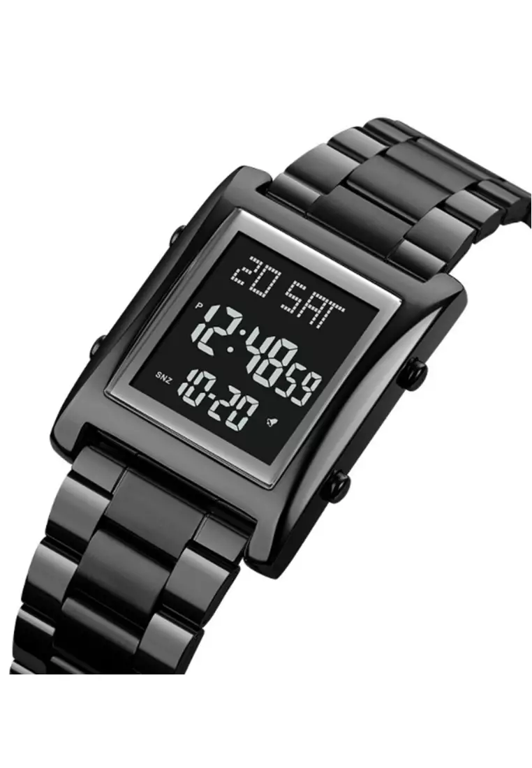 Jam Tangan Digital Pria Waterproof Many Function Strap Tali Material Stainless Steel BY93 ORIGINAL