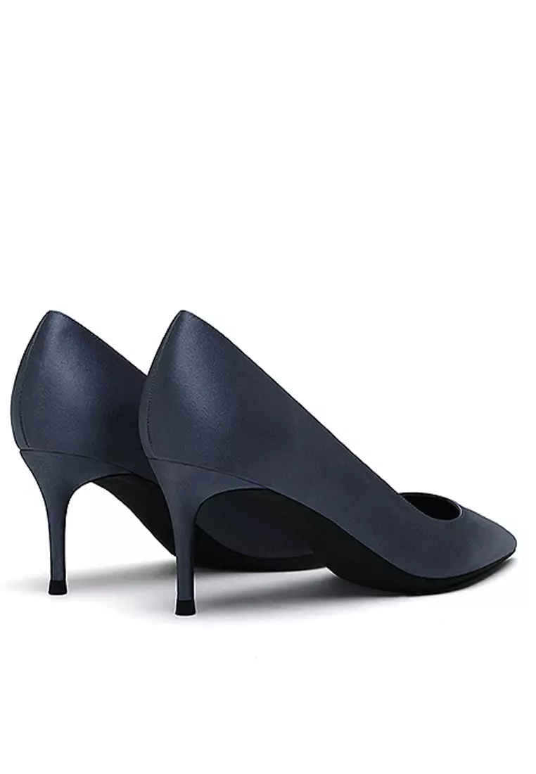 6CM Silk Fabrics Pointed High Heel Shoes HZL163