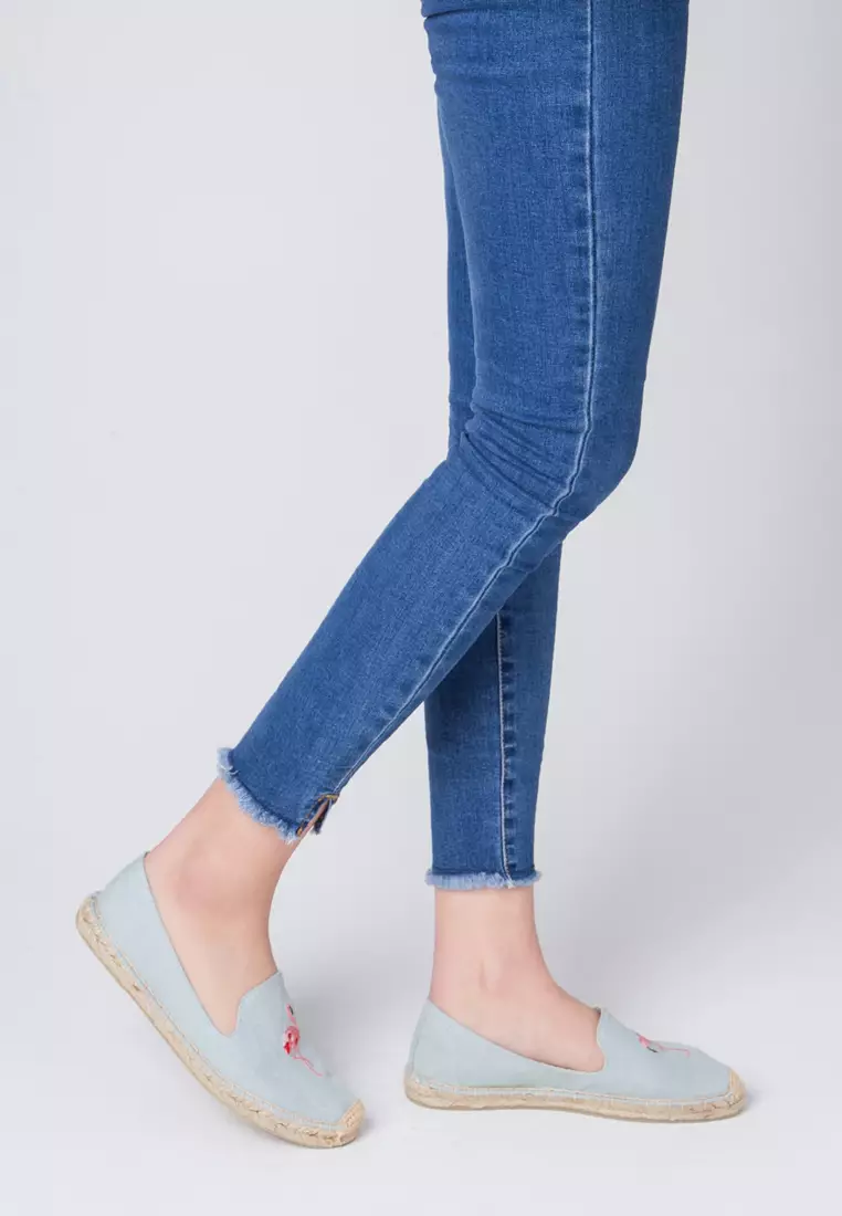 Embroidered Canvas Espadrilles HB45433