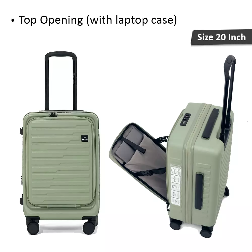 Navy Club Iconic Koper Hardcase - Koper PC 4 Roda Putar TSA Lock - Size 20/25/29 Inch Free Cover Koper