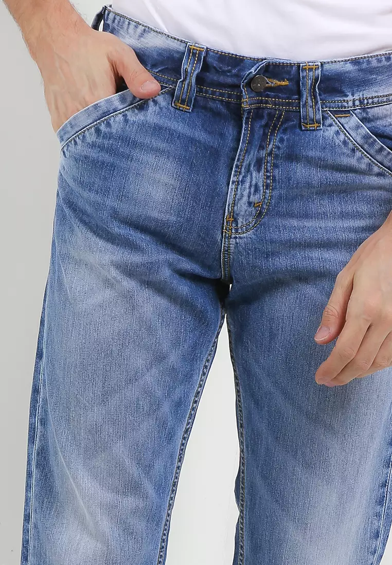 Straight Fit Denim Pants CFS087E