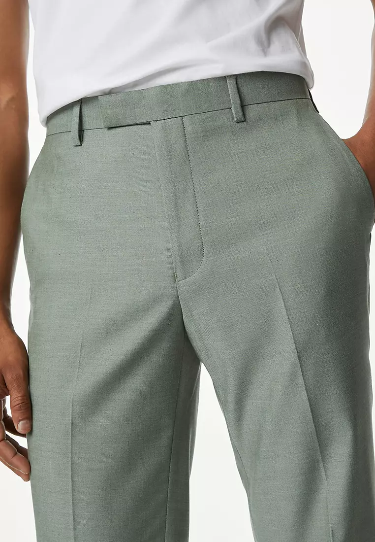 Slim Fit Stretch Suit Trousers