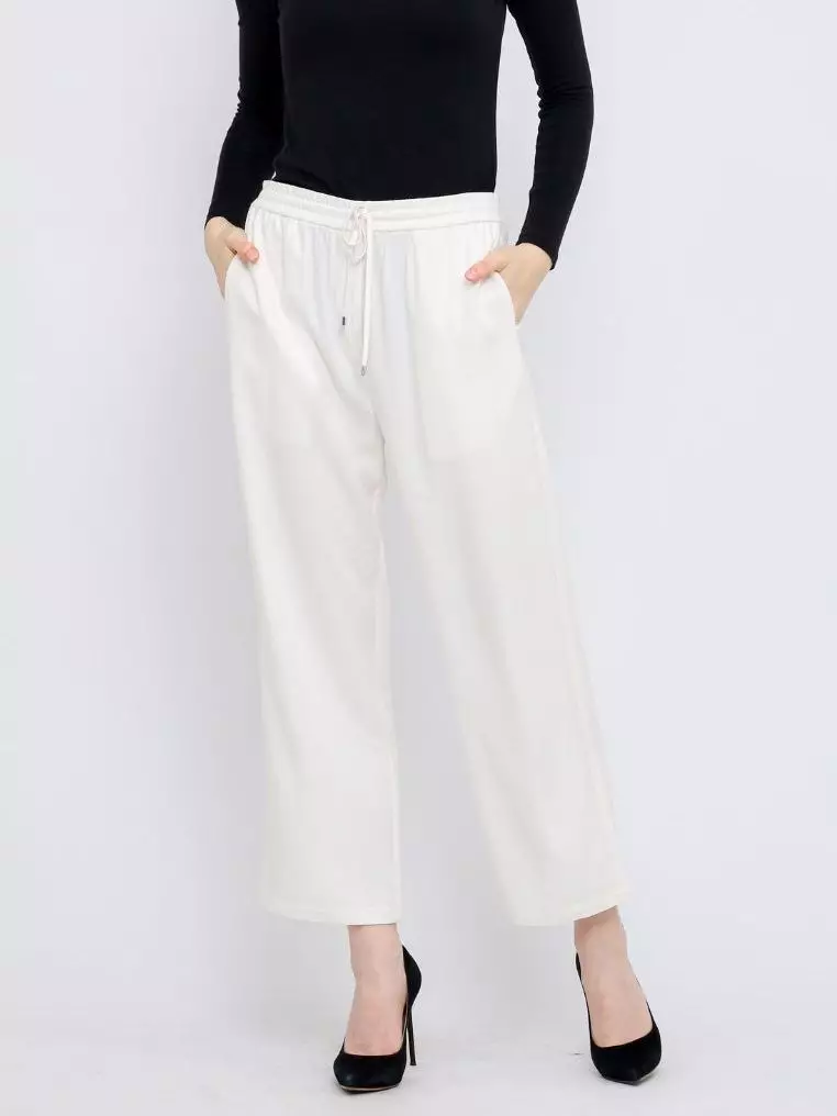 Urban Exchange Roxy Broken White Culotte Pants