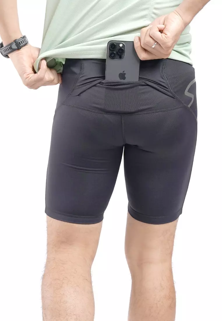 Tiento Baselayer Leging Celana Pendek Ketat Olahraga Pria Legging Sport Short Pants Men