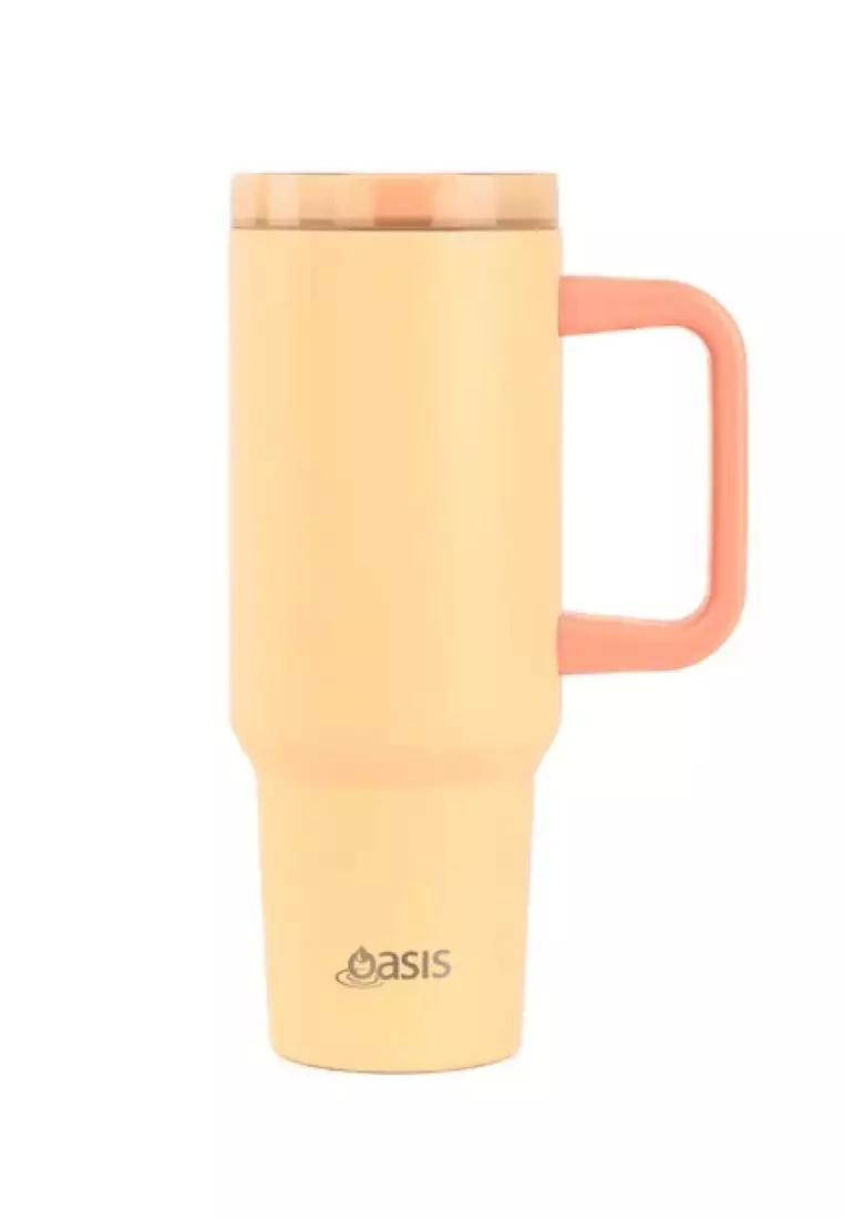 Oasis Stainless Steel Insulated Commuter Travel Tumbler 1.2L - Orange