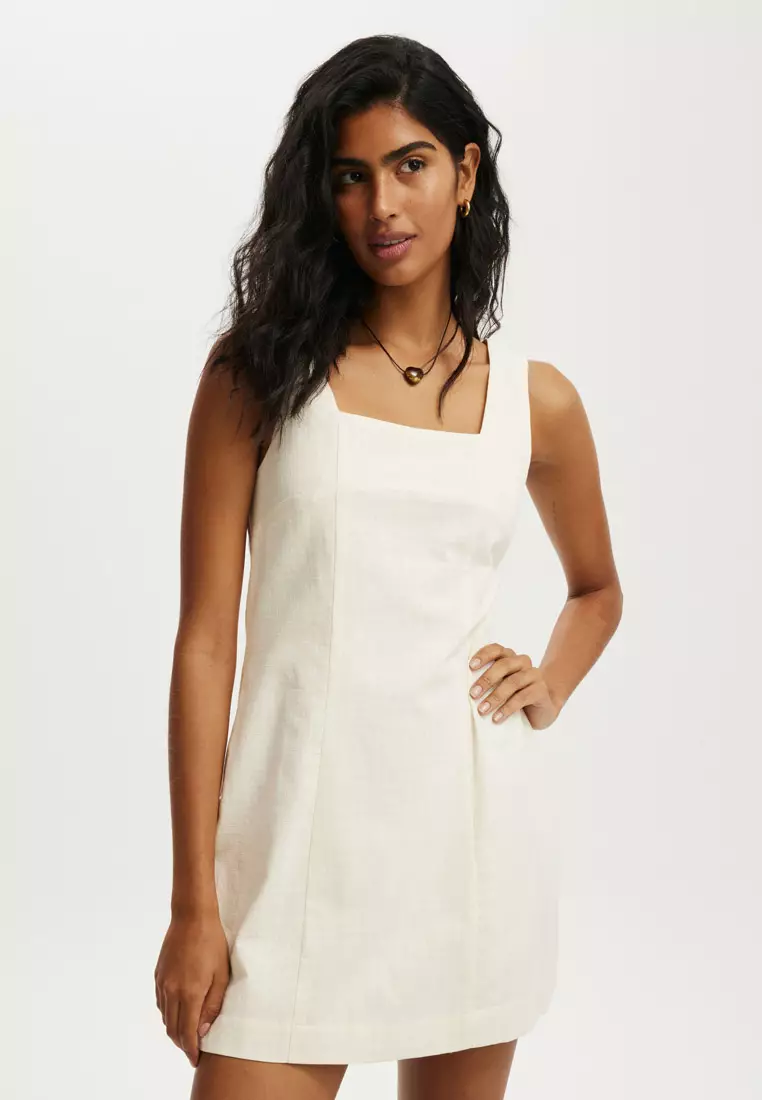 Buy Cotton On Square Neck Mini Dress 2025 Online ZALORA