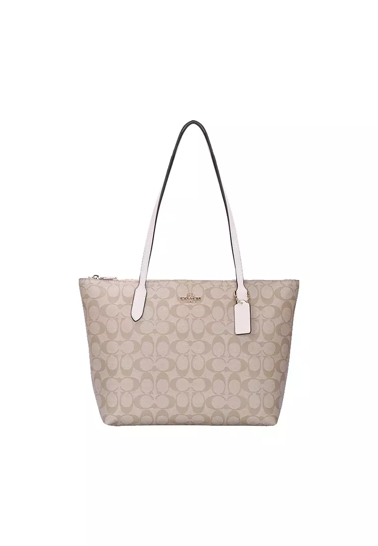 Premium Quality ) 2023 New Original COACH Handbag Women PU Leather Tote Bag  Sling Bag Single Shoulder