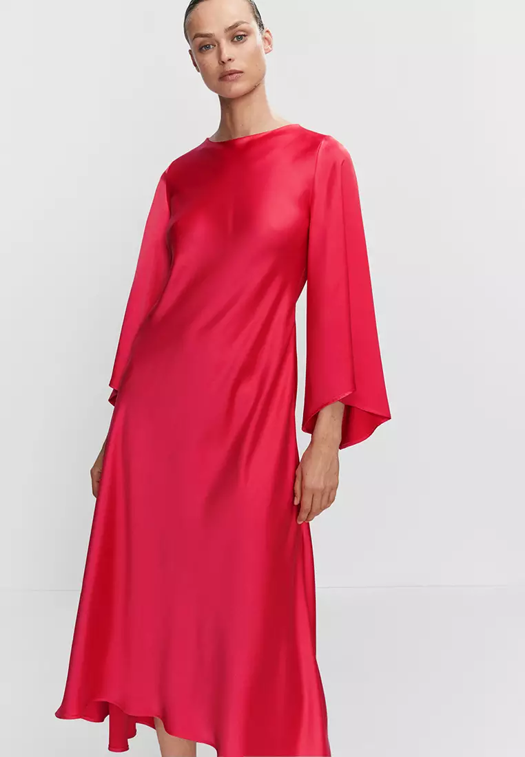 Red clearance dress mango