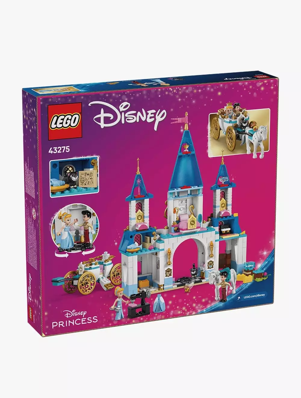 LEGO® Disney Princess Cinderella's Castle & Horse Carriage - 43275