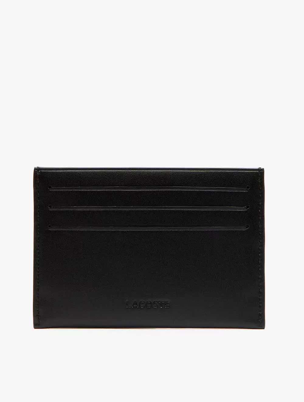 Men's Fitzgerald credit card holder in leather - Black