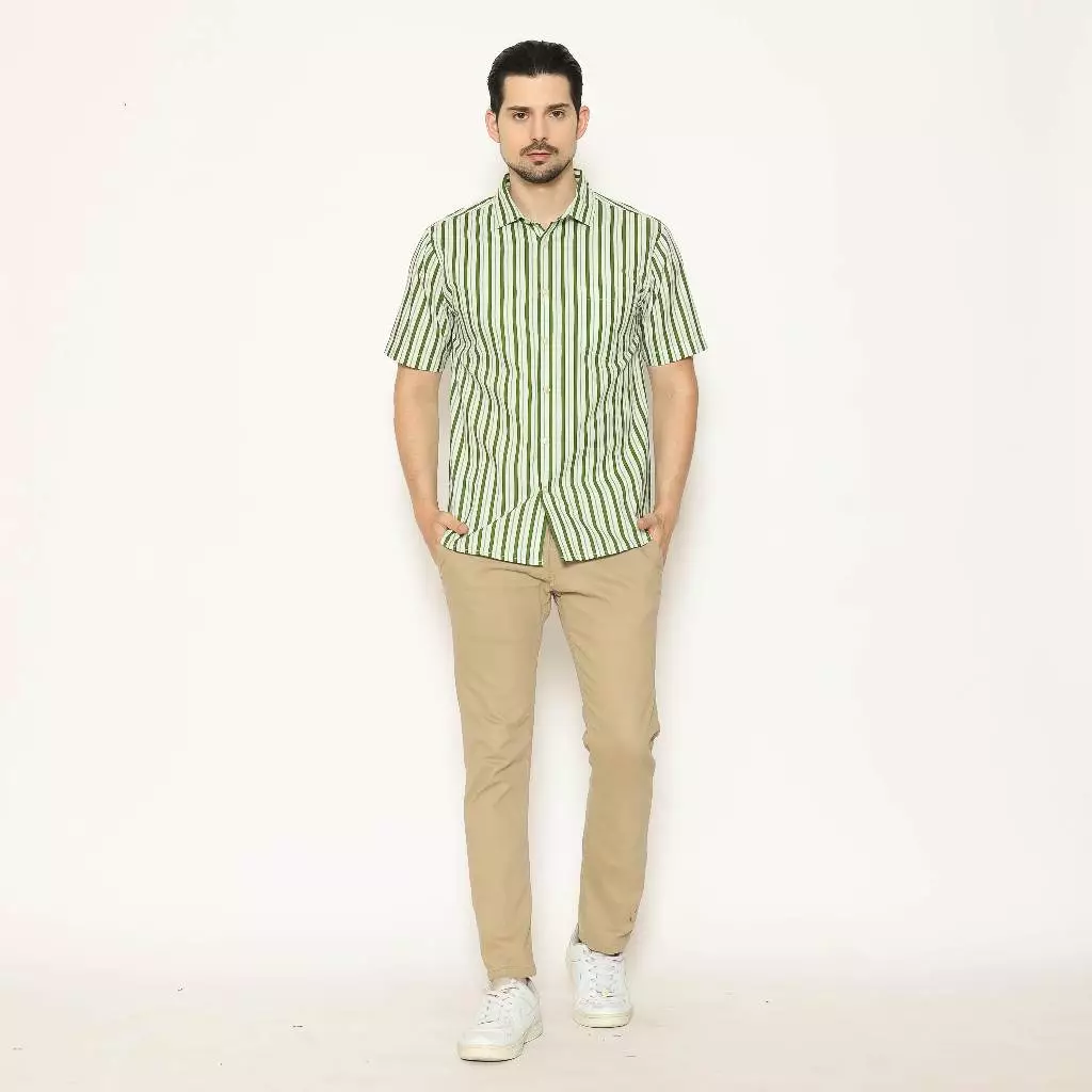 AMK Kemeja Pria Lengan Pendek SHP Diego S/S Olive