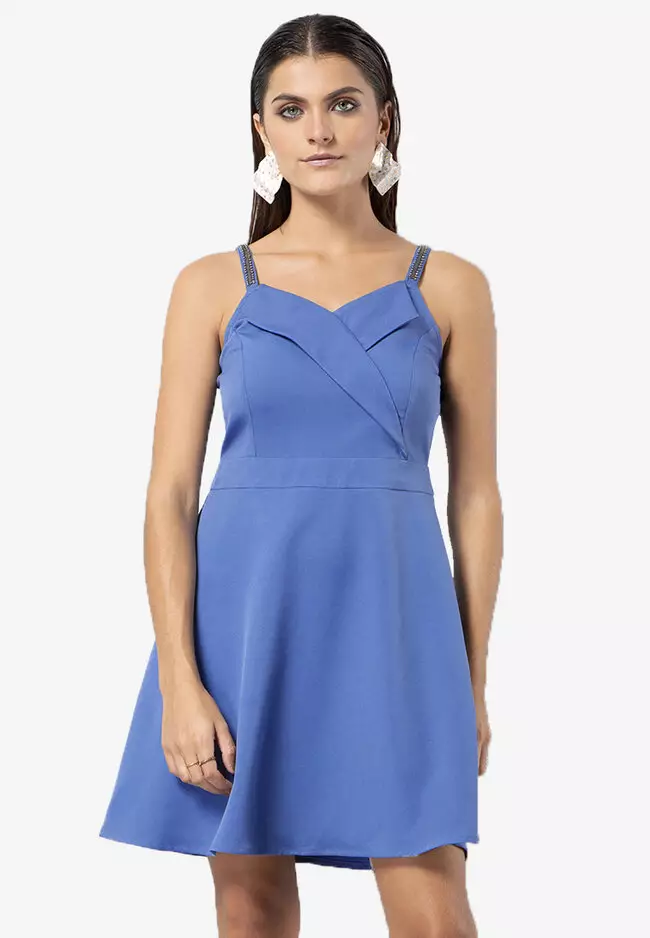 Electric blue clearance skater dress