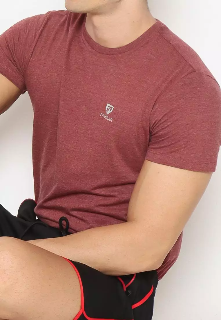 FITWEAR - GRIFFIN BASIC MEN T-SHIRT S/S - Maroon
