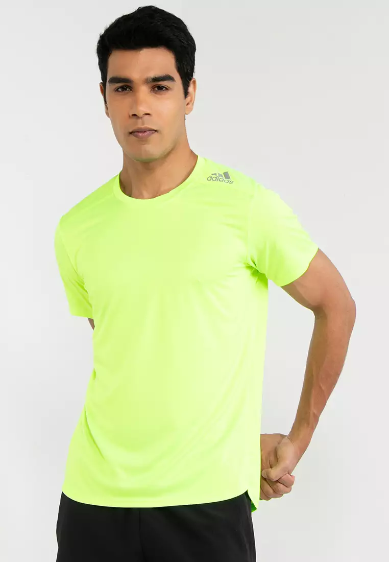 adidas fluorescent green t shirt