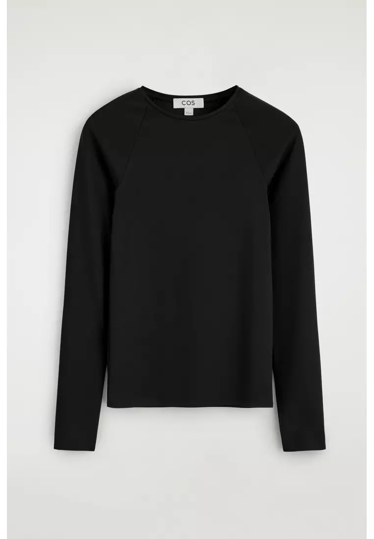 INTERLOCK JERSEY LONG-SLEEVED TOP