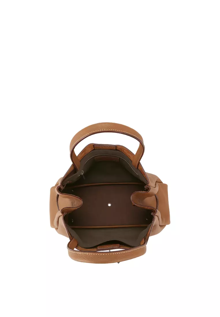 SAOIRSE Soft Structural Belt Tote Bag - Caramel