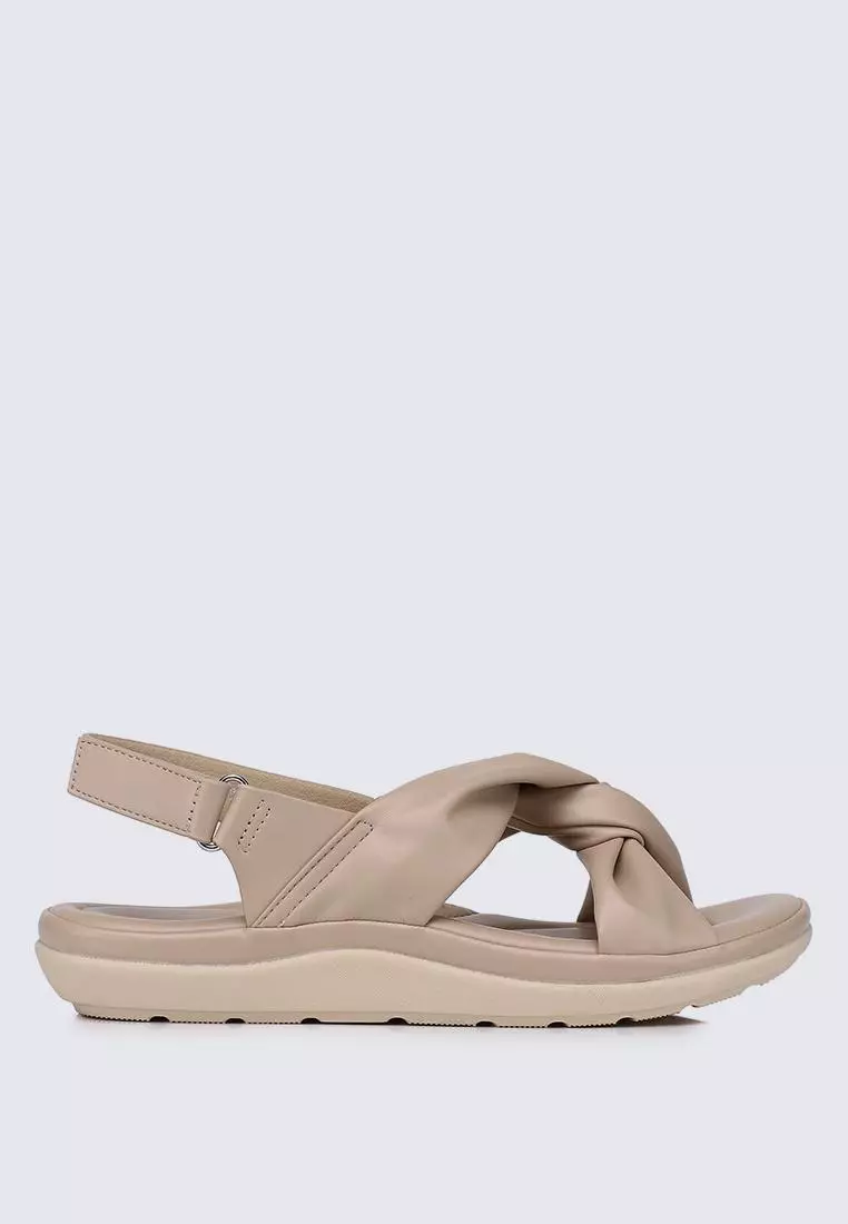 Discount on My Ballerine  shoes - SKU: My Ballerine Easy Step Comfy Sandals In Almond