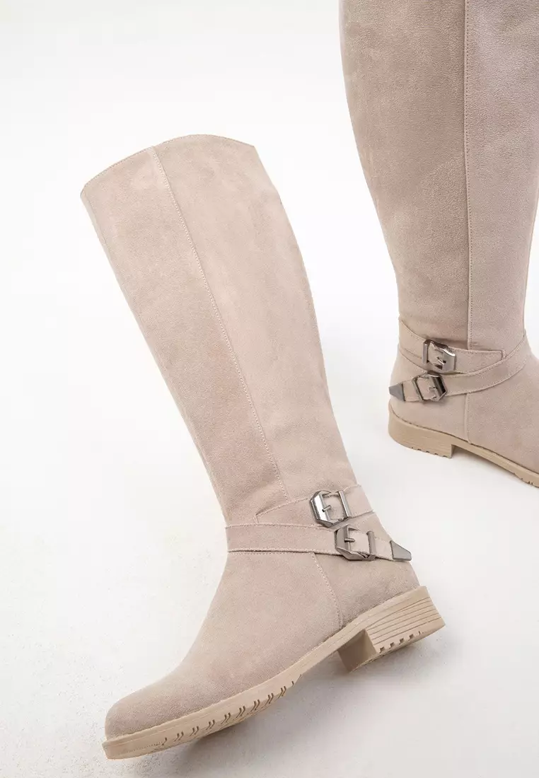 Buckle Knee-High Rider Boots