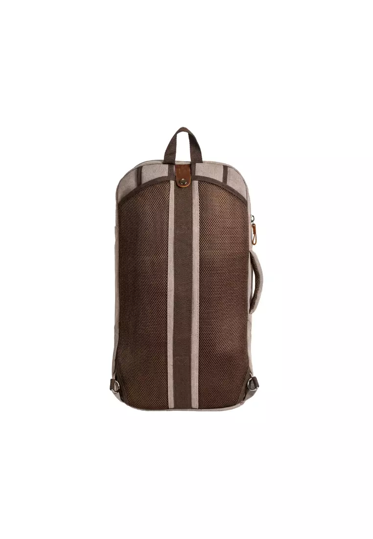 Unisex Canvas Multifunction Backpack Sling Duffel Big Bag BAD 40809